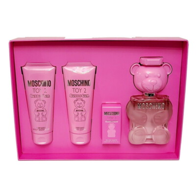 Moschino Toy 2 Bubble Gum 4PCS Eau de Toilette Gift Set For Moschino Toy 2 Bubble Gum 4PCS Eau de Toilette Gift Set For