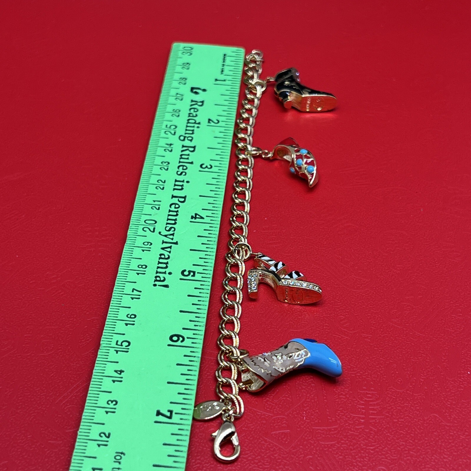 KJL Kenneth Jay Lane Shoes Boots Sandals 4 Charms… - image 6