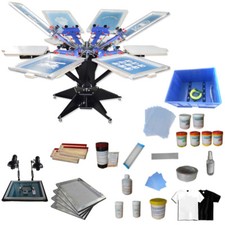 6 Color Silk Screen Printing Kit Press Printer Micro registration Equipment