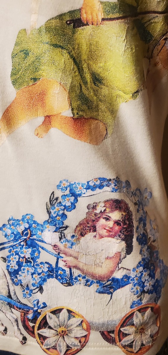 Christian Dior Galliano Floral Cherub Dog 