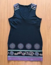 DESIGUAL Women's Black Short Sleeve Dress XXL