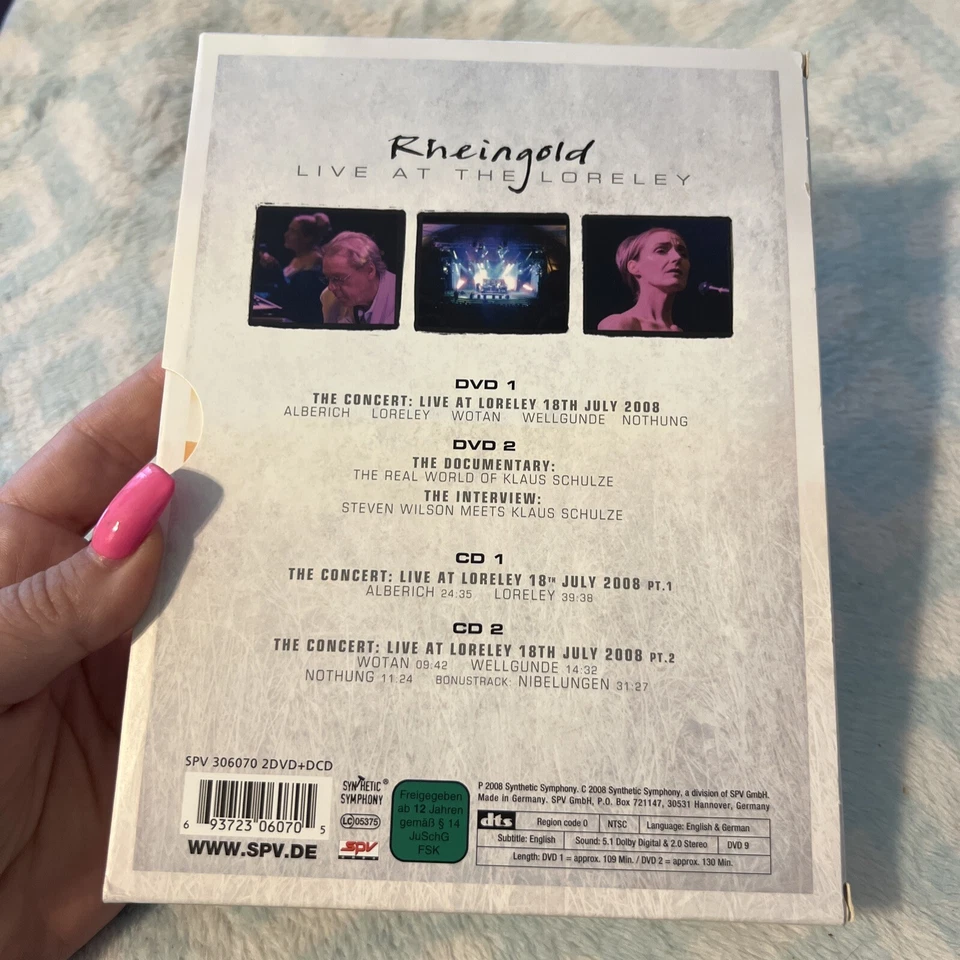 KLAUS SCHULZE - Rheingold: Live At The Loreley! 2 DVD & 2 CD BoxSet RARE OOP* Foto 4 de 4
