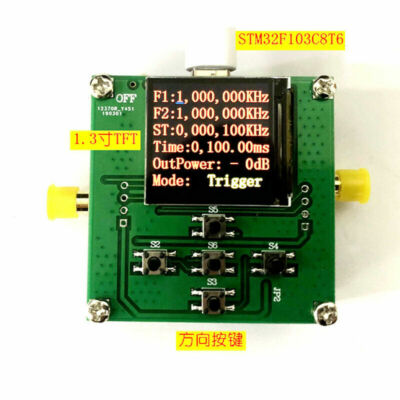 HMC833 25M-6GHZ RF signal source Phase-locked loop Sweep source STM32 control
