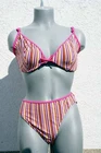2026 NEW NEW - 420294 GEORGE BRAND UNDERWIRED BIKINI WITH BRIEF STRIPED IN 42 CUP DD