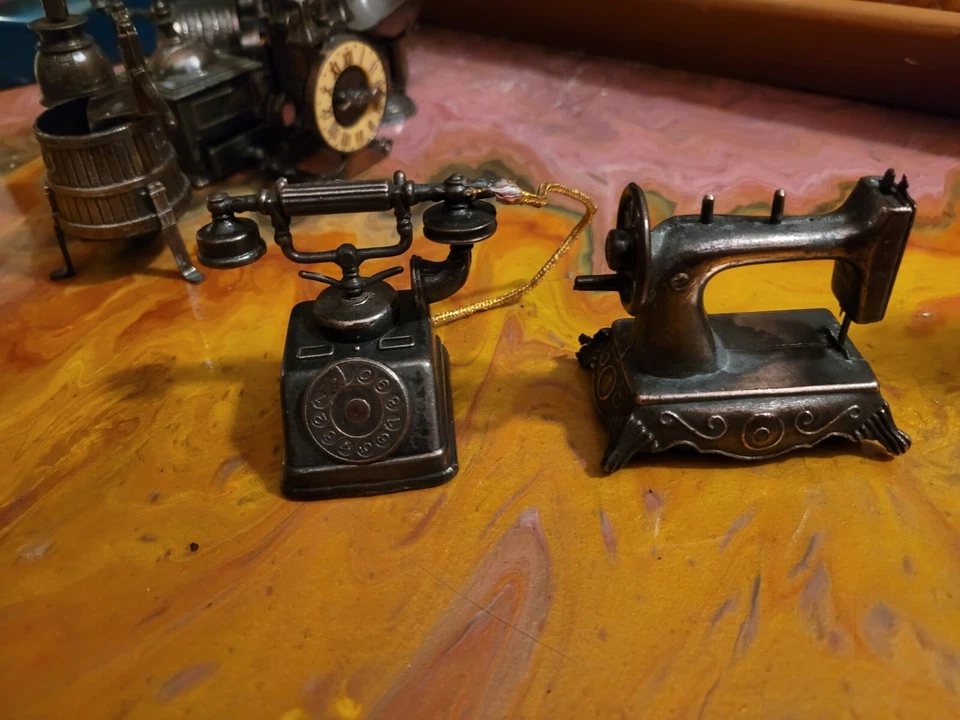 Lot Of 9 Vintage Brass Duhram Industries Miniatures - Image 2 of 4