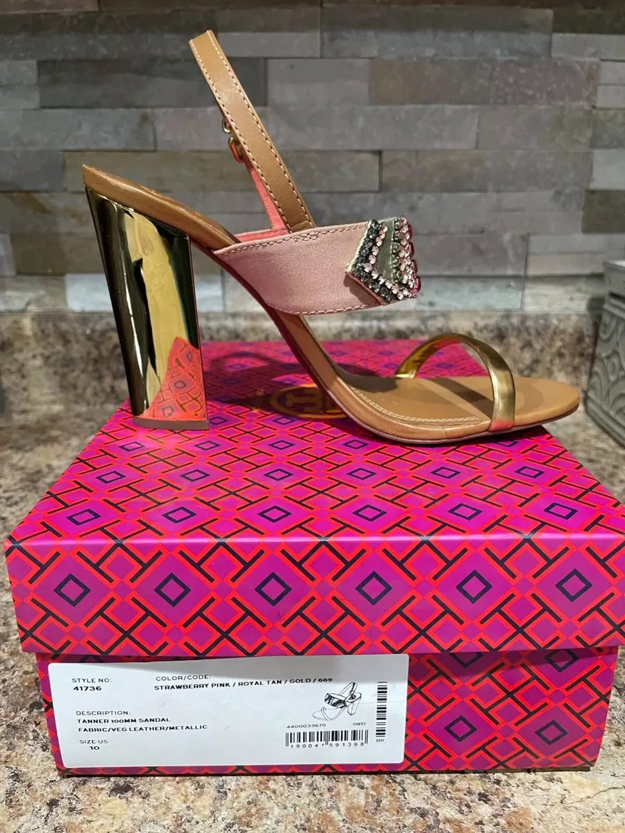 Tory burch sandals with rhinestones cheap