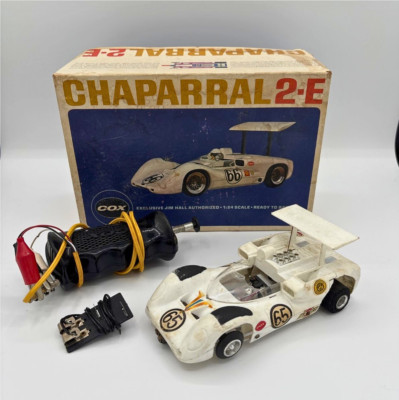 Vintage 1960's Cox 1/24 Scale #65 Chaparral 2E Slot Car W/ Rare Original Box