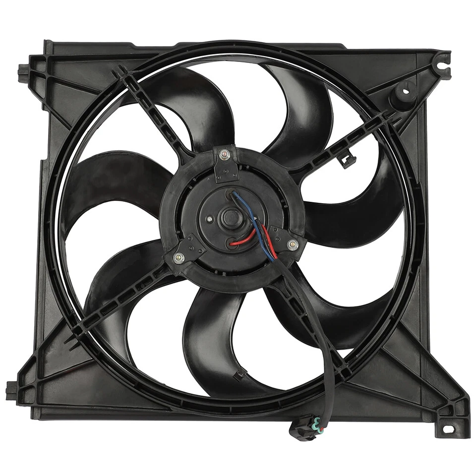 Conjunto de ventilador de refrigeración de radiador eléctrico para Kia Magentis y Kia Optima 2001-2006 Foto 3 de 4