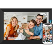WLAN Digitaler Bilderrahmen HD IPS Touchscreen Elektronisch Fotorahmen 10.1 Zoll
