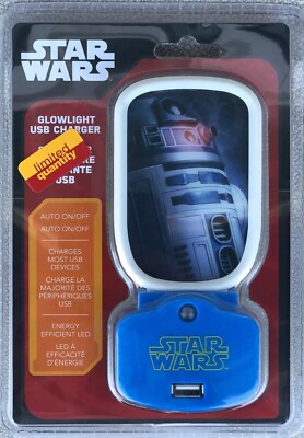 Star Wars R2-D2 USB Nightlight Glowlight Charger - New In Package