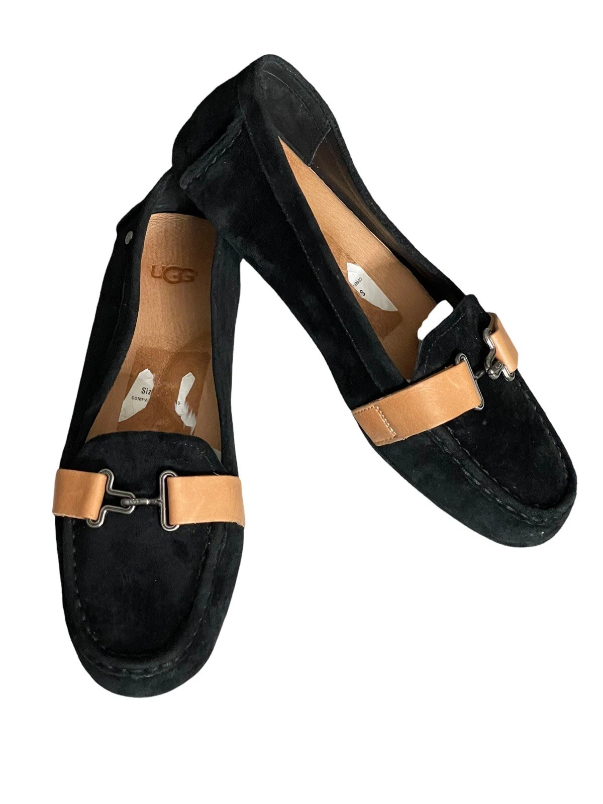 UGG AVEN MOCASSINO DA GUIDA IN CAMOSCIO NERO TAGLIA 7