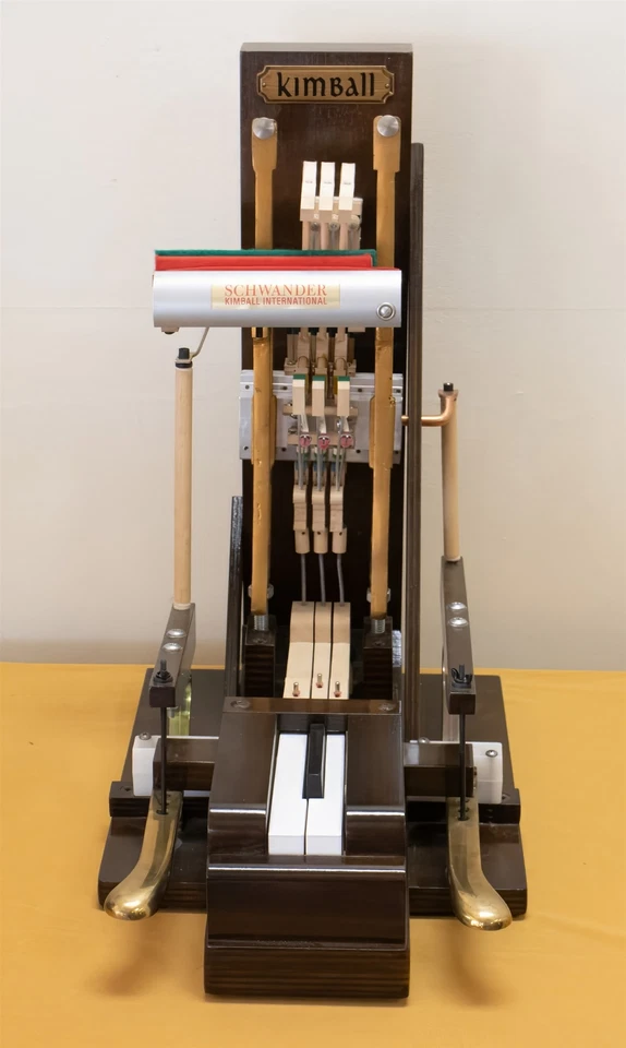 Kimball Schwander Piano Vintage 3 Key Upright Action Model with Pedals - Image 2 of 4