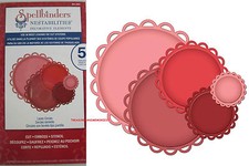 Spellbinders Nestabilities LACEY CIRCLES 5 DIES S4-293 BEAUTIFUL CUT EMBOSS STEN