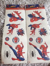 Lot of 5 Classic Spiderman Wall Decals Peel  Stick 7 Decor Stickers.35 pc total
