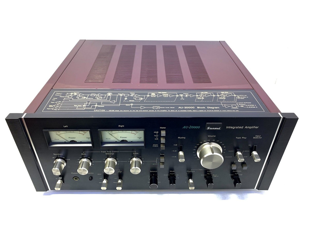 り*り様 【希少品】SANSUI サンスイ AU-20000 プリメインアンプ SANSUI サンスイ AU-20000 プリメインアンプの買取実績 | 大阪