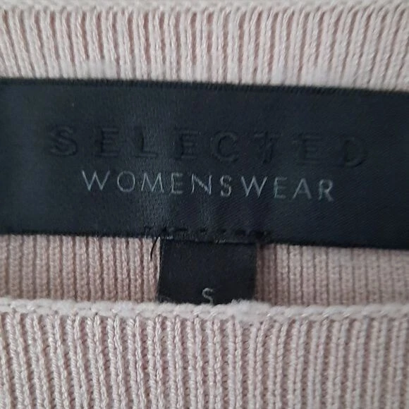 Selected Womens Wear Cutout Sleeve Boat Neck Sweater Size Small - Изображение 2 из 4