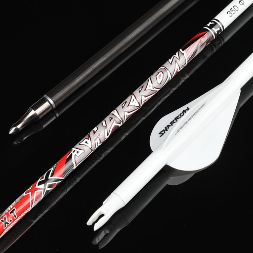 2" Feathers Pure Carbon Arrows ID6.2 SP300-800 Archery Bow Hunting Shoot Target - Picture 5 of 24