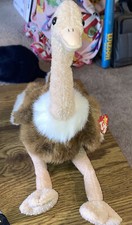 Ty Beanie Buddies- Stretch the Ostrich 1998 with Tag 16" T