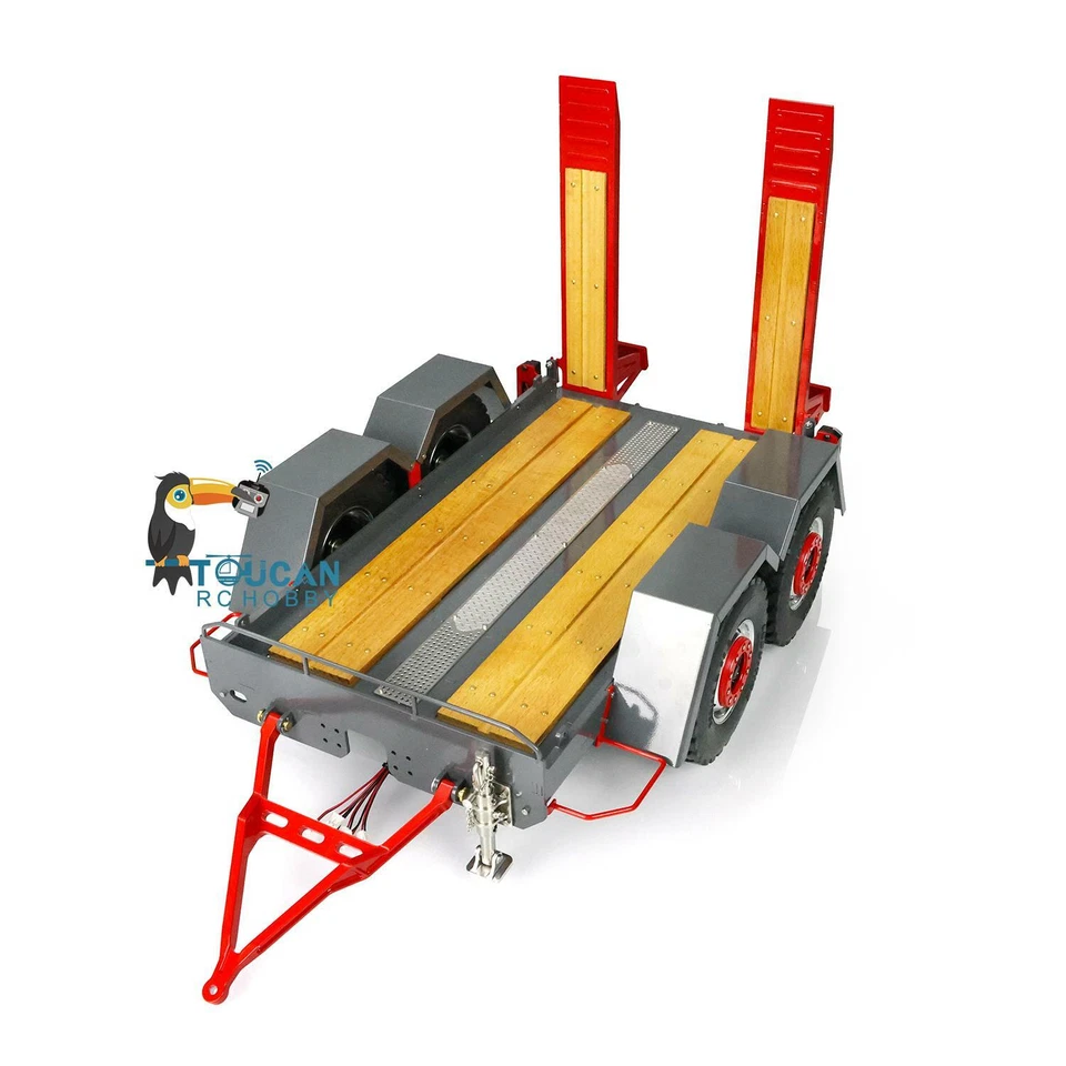 Metal Trailer Plate For 1/14 LESU Skid Steer Hydraulic Loader  RC Model - Image 2 of 4