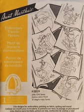 Aunt Martha's Hot Iron Transfer 3859 Jolly Old Santa NEW