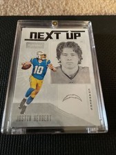 JUSTIN HERBERT PANINI PLAYBOOK 2020 LOS ANGELES NEXT UP INSERT ROOKIE CARD Mint