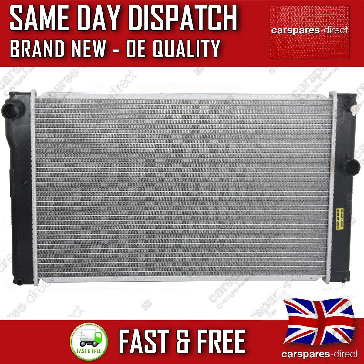 Radiador Nuevo Para Toyota Auris, Verso, Prius 1.8 Híbrido Y Lexus CT 200h – Tamaño 370x600 Mm