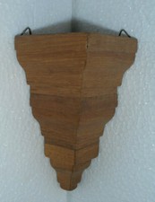 Echt Eiche massiv, Handwerk,Holzsockel, Aufh&auml;nger an Wand, gebraucht, Sockel #05