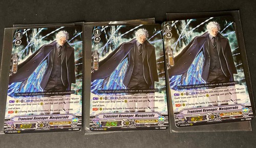 3x Transient Revenger, Masquerade V-BT06/007EN RRR Cardfight!! Vanguard NM - 第 1/2 張圖片