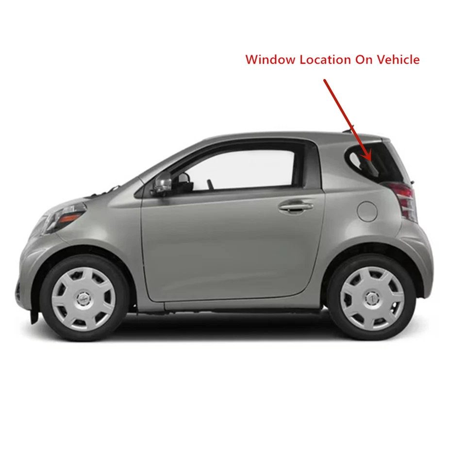 Fit 2011-2015 Scion IQ Driver Left Side Quarter Window Quarter Glass Foto 2 de 4