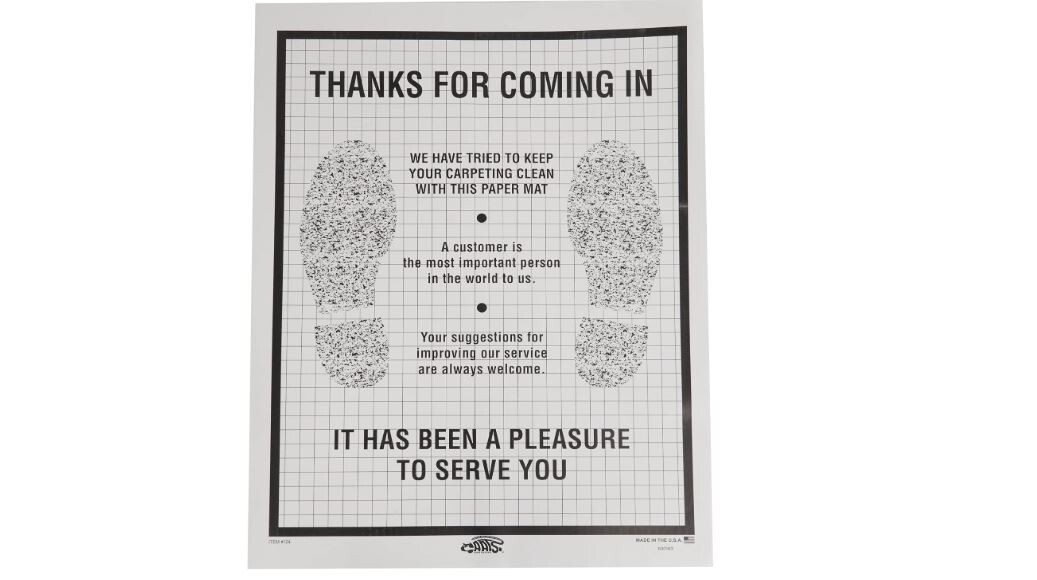 500x Car Floor Mats Plastic Coated Disposable Paper Protective Dealer Garage