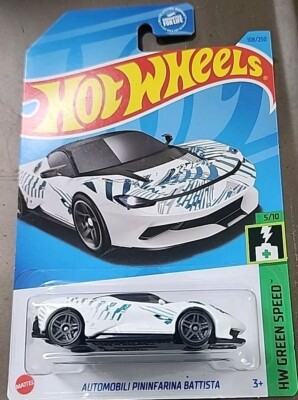 Hot Wheels Automobili Pininfarina Battista 108/250 2023 Green Speed 5/10 HKK22