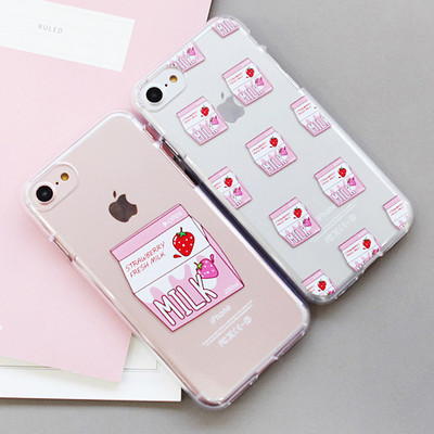 Milk Jelly Case for iPhone X XS XS Max XR 7/8/SE2/SE3 Plus Korea