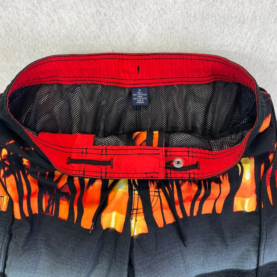 Board Shorts Mens Md Swim Trunks Roundtree & Yorke All Over Print Beachwear Surf - Image 4 of 4