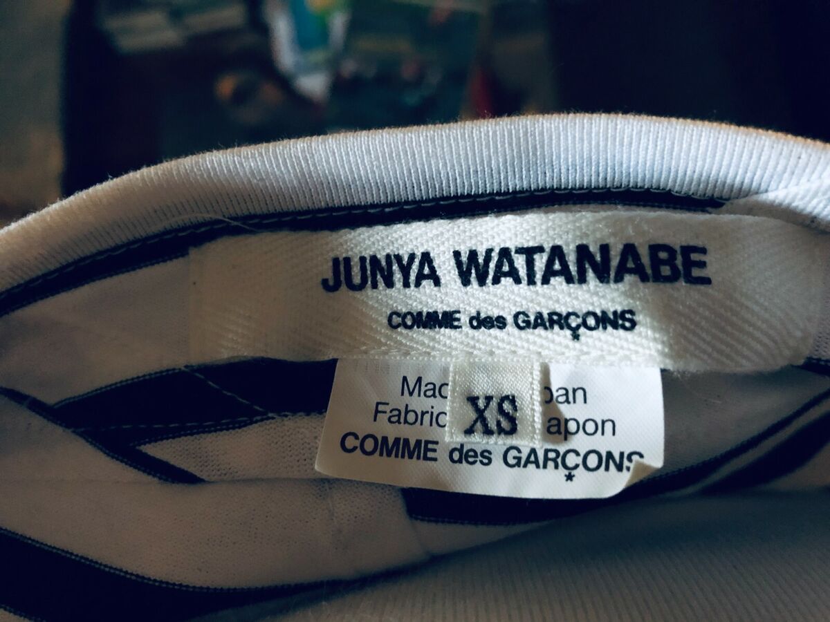 Junya Watanabe SS 18 CDG Asymmetrical Striped Dress XS-S Junya Watanabe SS 18 CDG Asymmetrical Striped Dress XS-S