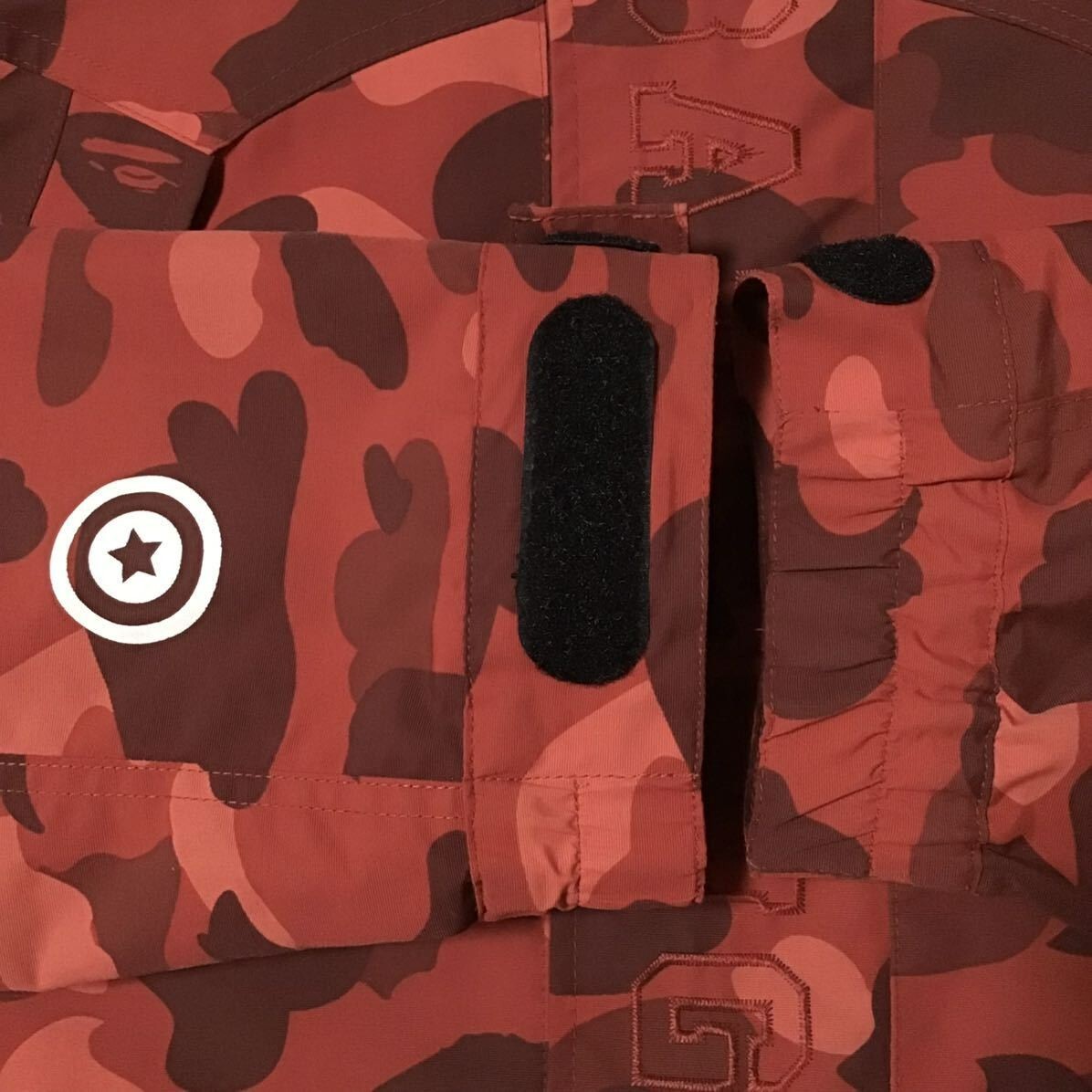 BAPE Red camo shark hoodie snowboard jacket A Bathing Ape BAPE Red camo shark hoodie snowboard jacket A Bathing Ape