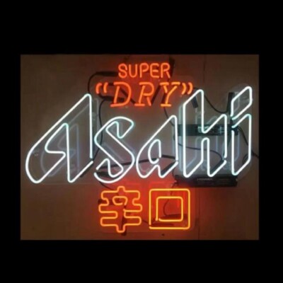 24''x20'' Super Dry Taste Asahi Beer Acrylic Neon Sign Lamp Glass Artwork Bar JY