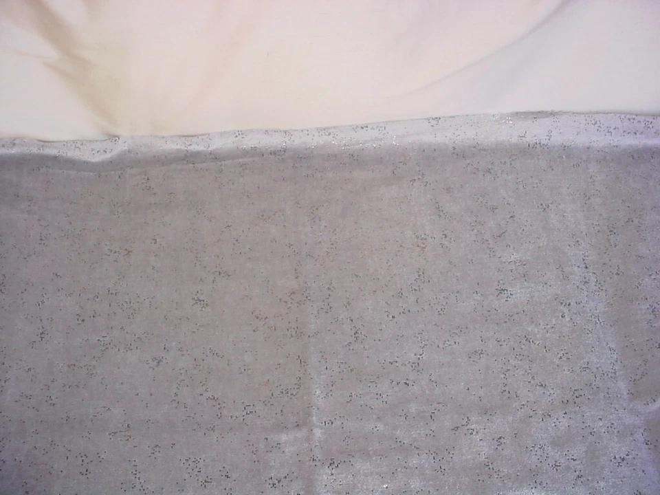 Romo 9058 Susa Basalt Feather Grey Gold Embossed Velvet Upholstery Fabric - Image 2 of 3