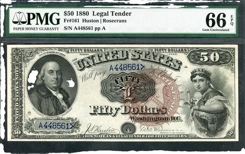 United States note $2 series 1880 two dollar bill FR-52 higher
