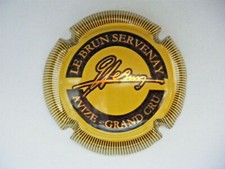 Capsule LE BRUN-SERVENAY - Fond Jaune - Striée - n° 16 -