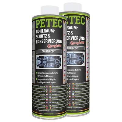 Hohlraumschutz und Konservierung Hohlraumversiegelung PETEC 73510 2 X 1 Liter