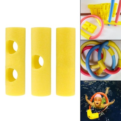 Holed Pool Noodle Holed Connector , Swim Noodles Swimming Float Joint Connection