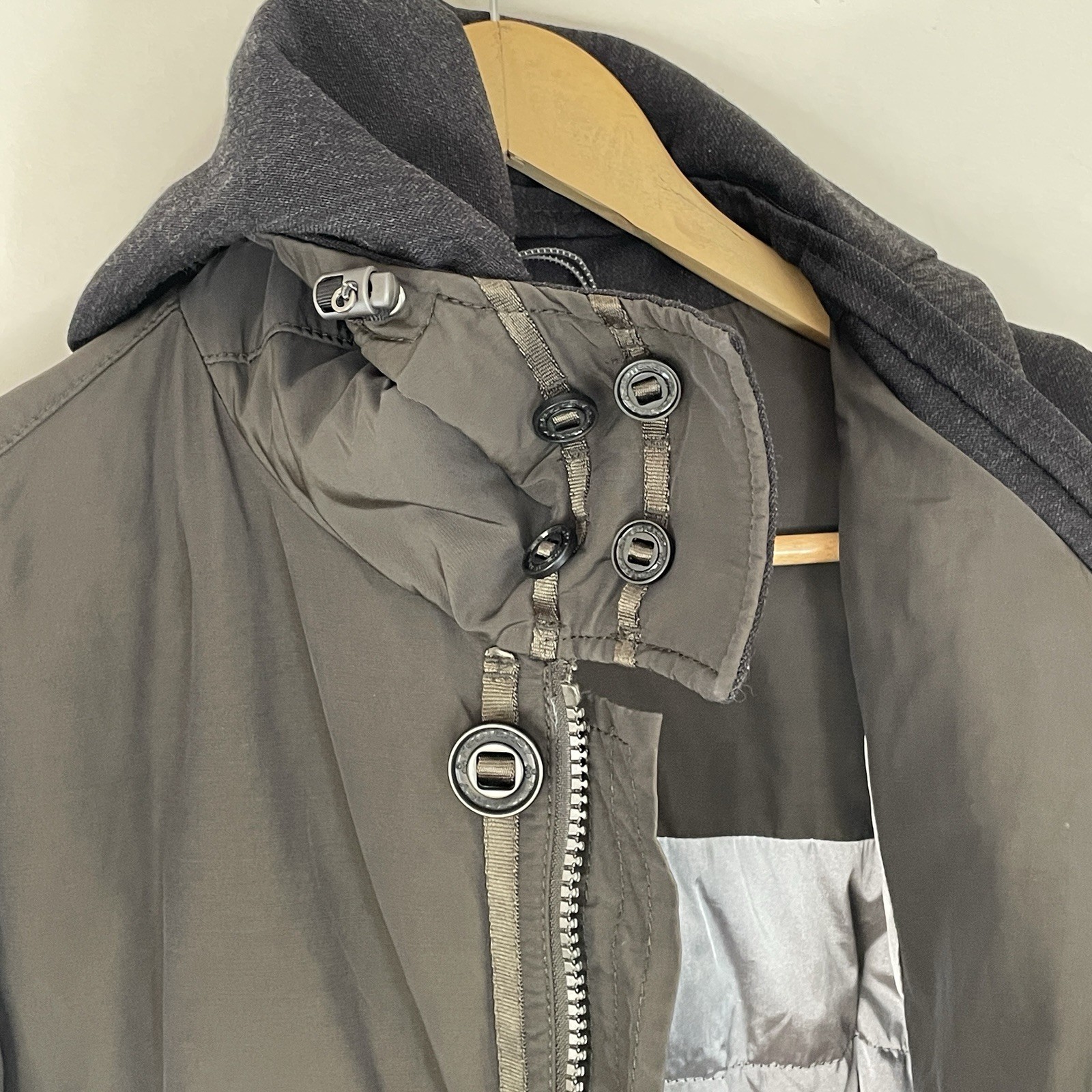 Peuterey Hurricane Goose Down Gray Jacket Parka H… - image 10