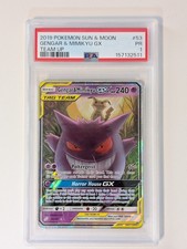 2019 Pokemon SM Sun Moon Team Up PSA 1 Gengar & Mimikyu GX #53 Tag FA Holo on eBay