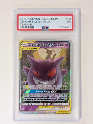 Gengar & Mimikyu-GX graded PSA 1 for sale on eBay