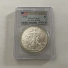 2010 Silver Eagle PCGS MS70 First Strike Flag Label