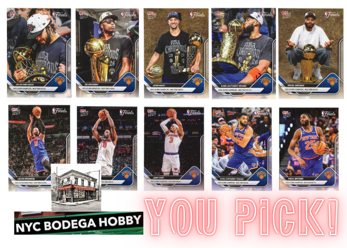 2026 Topps Now NBA Finals New York Knicks Champions Base & SP Insert NM YOU PICK