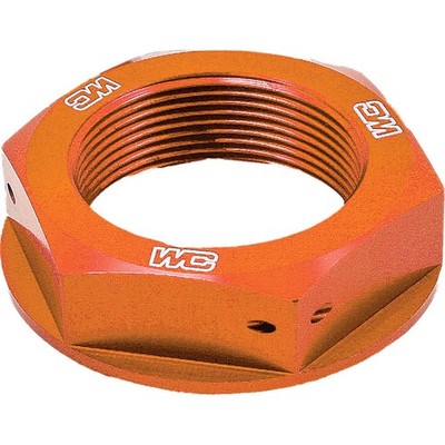 Works Steering Stem Nut - Orange 24-380