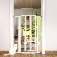 55.11" Extra Tall Cat Gate 29.5-40.6'' Wide Pet gate for Doorway Pet Gate