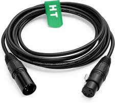 XLR 4 Pin DSLR Camera Monitor Recorder Mixer Power Supply Cable XLR Male to Fema