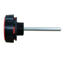Hydraulic Fluid Reservoir Air Breather with Dipstick | Dump ∅1 inches, Red 
